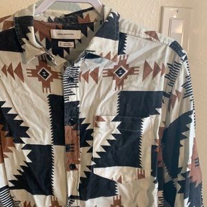 Urban outfitters patterned button up
